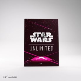   Gamegenic - Star Wars: Unlimited Art Sleeves - Card Back Magenta 66x91mm - kártya védő fólia