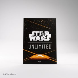   Gamegenic - Star Wars: Unlimited Art Sleeves - Card Back Orange 66x91mm - kártya védő fólia