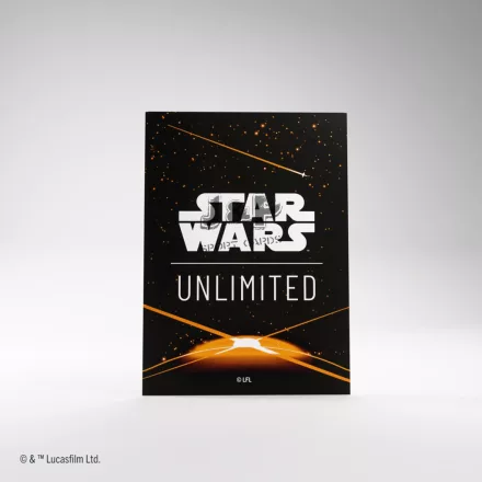 Gamegenic - Star Wars: Unlimited Art Sleeves - Card Back Orange 66x91mm - kártya védő fólia