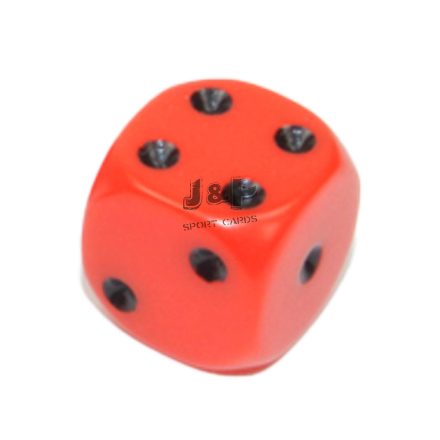Chessex Opaque D6 Dice 12 mm Orange/Black - Narancssárga/Fekete dobókocka (db)