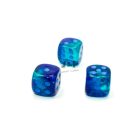 Chessex Gemini D6 Dice 16 mm Blue/light blue - Kék/Világoskék dobókocka doboz (12db)