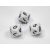 Chessex D10 Opaque Polyhedral White/Black - Fehér/Fekete - D10 dobókocka