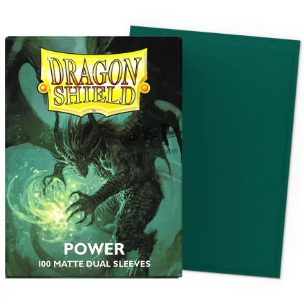 Dragon Shield Standard Matte Dual Sleeves Metallic Green / Power