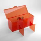 Gamegenic Fourtress 320+ 4 rekeszes kártyatároló doboz - Piros