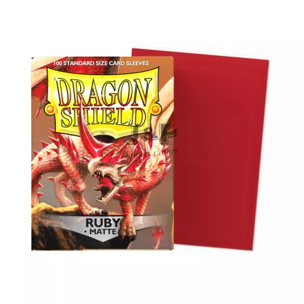 Dragon Shield Standard Matte Sleeves - Ruby Rubis (100db/csomag) - Rubintvörös