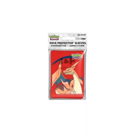 Ultra Pro Pokémon Mega Charizard Y Standard Deck Protector Card Sleeves 66x91mm (65db) - kártya védő fólia