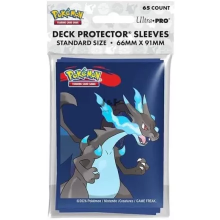 Ultra Pro Pokémon Mega Charizard X Standard Deck Protector Card Sleeves 66x91mm (65db) - kártya védő fólia