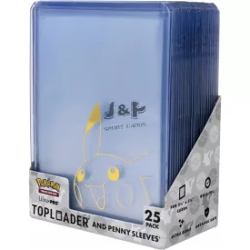   Ultra Pro Pokémon Pikachu Holo Toploader kemény tok 3" x 4" 35pt - doboz (25 db) + penny sleeve (25 db)