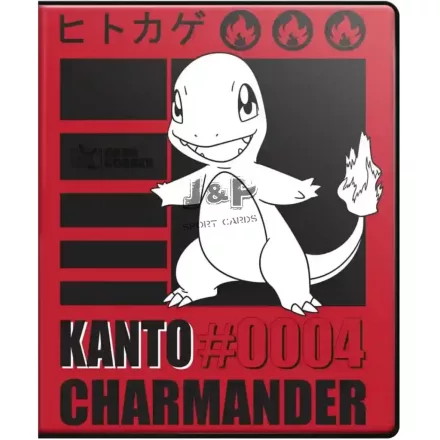Ultra Pro Pokémon Kanto Charmander portfólió album 9 zsebes