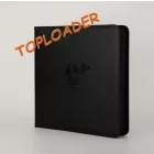 Gemloader Premium toploader tartó album - 12 zsebes Cipzáros - Fekete