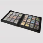 Gemloader Premium toploader tartó album - 12 zsebes Cipzáros - Fekete