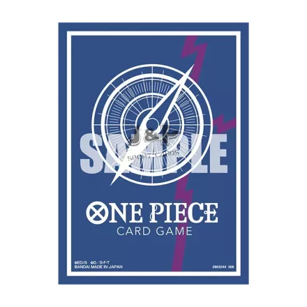 One Piece Card Game: Official Sleeve 16 - Standard Blue ver. Rocks.D.Xebec - 66x91mm (70db) - kártya védő fólia