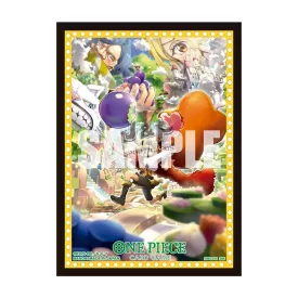   One Piece Card Game: Official Sleeve 16 - Monkey.D.Luffy - 66x91mm (70db) - kártya védő fólia
