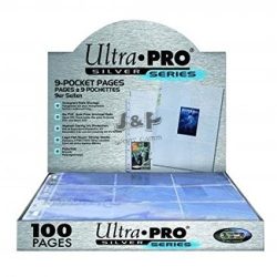 Ultra Pro Silver 9 zsebes kártya tartó lap 11 lyukú, mappalap karton - 100 lap