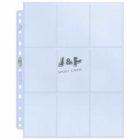 Ultra Pro Silver 9 zsebes kártya tartó lap 11 lyukú, mappalap karton - 100 lap