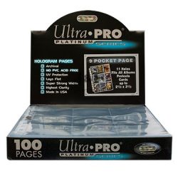 Ultra Pro Platinum 9 zsebes kártya tartó lap 11 lyukú, mappalap karton - 100 lap