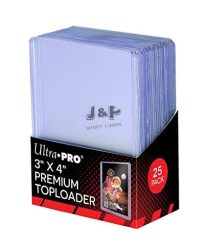 Ultra Pro kemény tok toploader 3" x 4" Super Clear 35pt Premium színtelen - doboz (25 db)