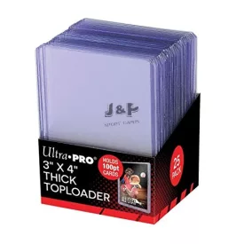   Ultra Pro toploader kemény tok 3" x 4" Thick színtelen 100pt - doboz (25 db)