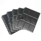 Gamegenic 18 zsebes kártya tartó mappalap 11 lyukú, oldaltöltésű kétoldalas - doboz (50db lap) - fekete