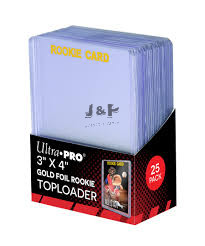 Ultra Pro toploader Regular "Rookie Card" színtelen feliratos 35pt - doboz (25 db) + bugyi (25 db)
