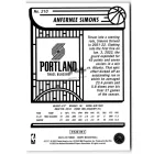 2022-23 Hoops #210 Anfernee Simons