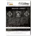 2015-16 Panini Excalibur #17 Brook Lopez