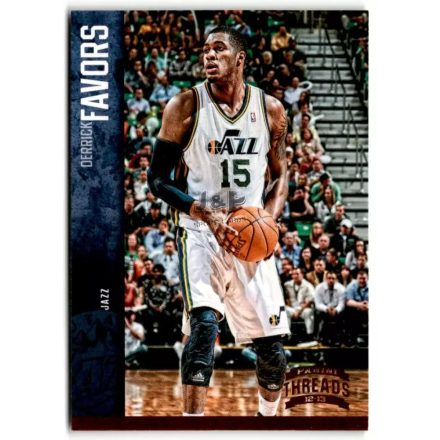 2012-13 Panini Threads #142 Derrick Favors