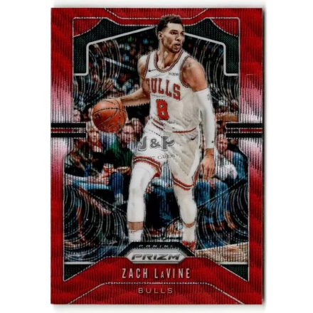 2019-20 Panini Prizm Prizms Ruby Wave #61 Zach LaVine