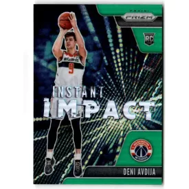   2020-21 Panini Prizm Instant Impact Prizms Green #25 Deni Avdija