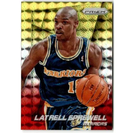 2014-15 Panini Prizm Prizms Yellow and Red Mosaic #155 Latrell Sprewell