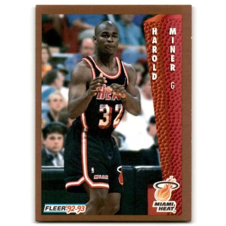 1992-93 Fleer #369 Harold Miner RC