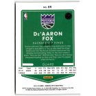 2021-22 Donruss Optic #85 De'Aaron Fox