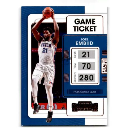 2021-22 Panini Contenders Game Ticket Bronze #67 Joel Embiid