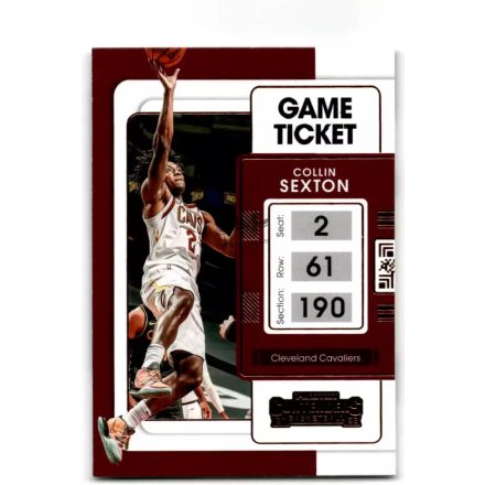 2021-22 Panini Contenders Game Ticket Bronze #86 Collin Sexton