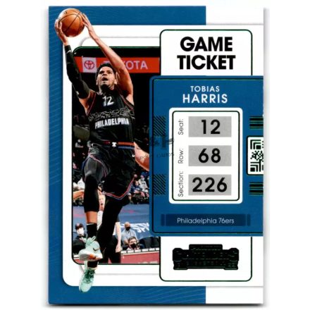 2021-22 Panini Contenders Game Ticket Green #87 Tobias Harris