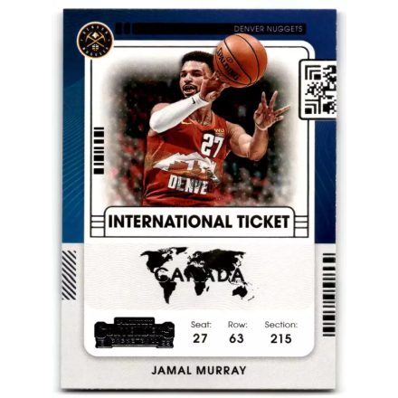 2021-22 Panini Contenders International Ticket #15 Jamal Murray