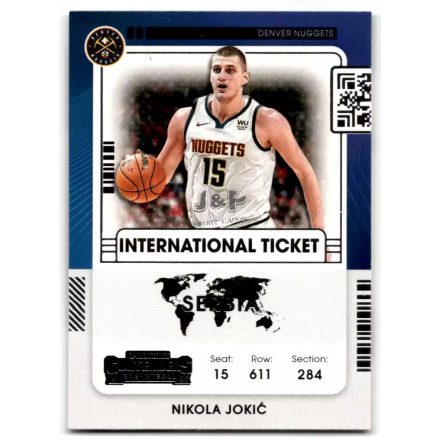 2021-22 Panini Contenders International Ticket #22 Nikola Jokic