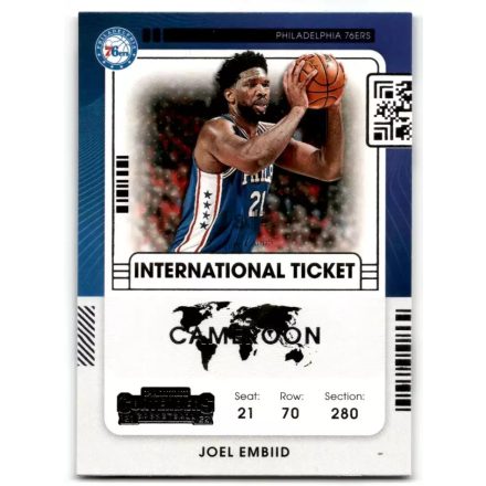 2021-22 Panini Contenders International Ticket #24 Joel Embiid