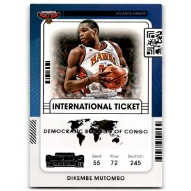   2021-22 Panini Contenders International Ticket #28 Dikembe Mutombo