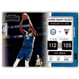 2021-22 Panini Contenders Game Night Ticket #2 Joel Embiid