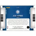 2021-22 Panini Contenders Game Night Ticket #2 Joel Embiid