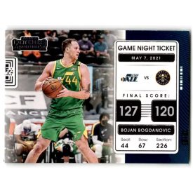   2021-22 Panini Contenders Game Night Ticket #6 Bojan Bogdanovic