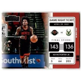   2021-22 Panini Contenders Game Night Ticket #14 Kevin Porter Jr.