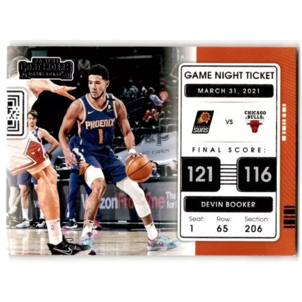 2021-22 Panini Contenders Game Night Ticket #19 Devin Booker