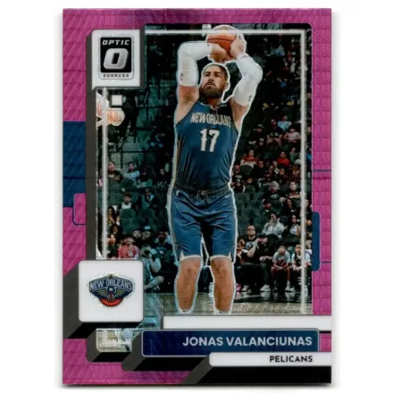 2022-23 Donruss Optic Hyper Pink #193 Jonas Valanciunas
