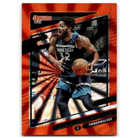 2021-22 Donruss Holo Orange Laser #75 Karl-Anthony Towns
