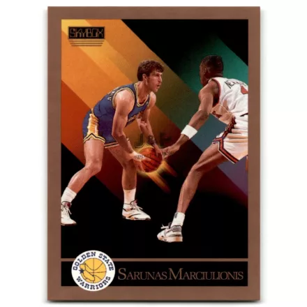 1990-91 SkyBox #97 Sarunas Marciulionis RC