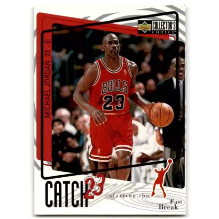 1997-98 Collector's Choice #186 Michael Jordan/Catch 23 Fast Break