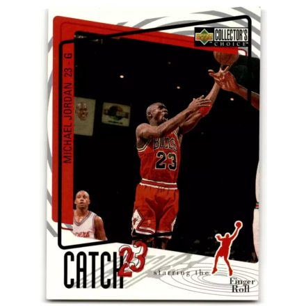 1997-98 Collector's Choice #187 Michael Jordan/Catch 23 Finger Roll