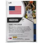 2020-21 Panini Prizm Draft Picks Prizms Red White and Blue #42 James Wiseman